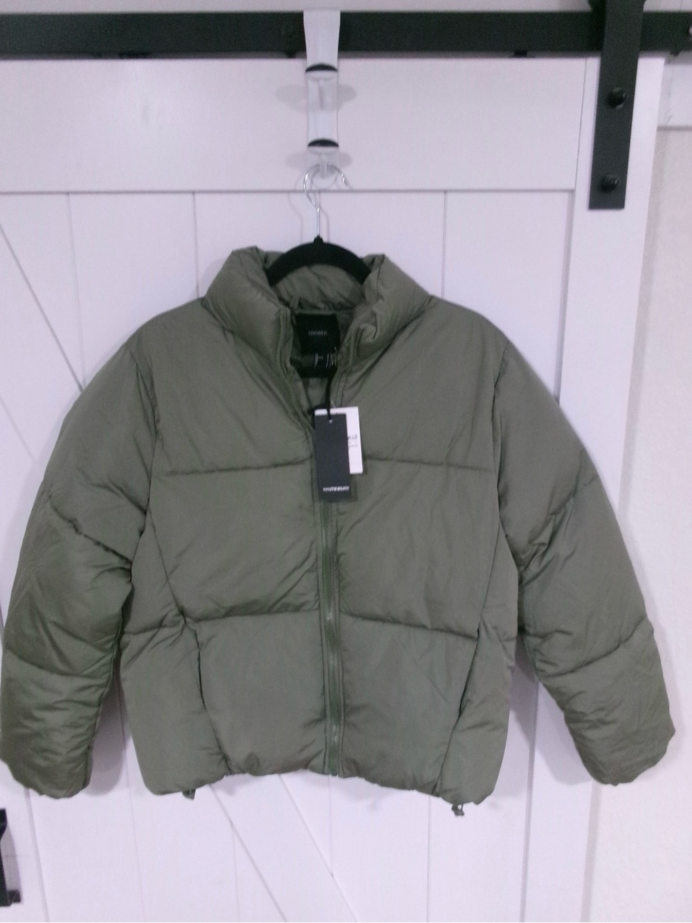 Forever 21 Olive Green Puffer Jacket